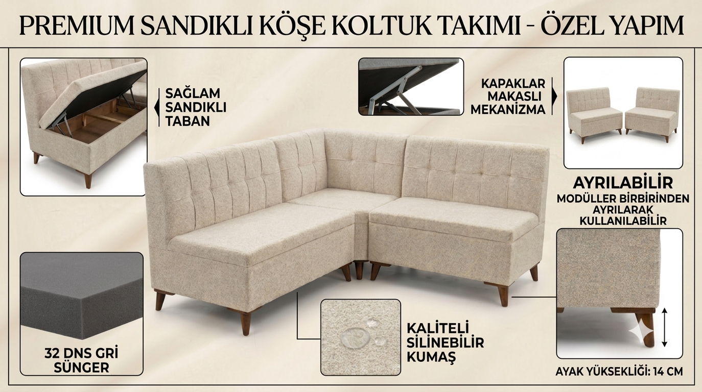 Sandıklı Mutfak ve Balkon Köşesi